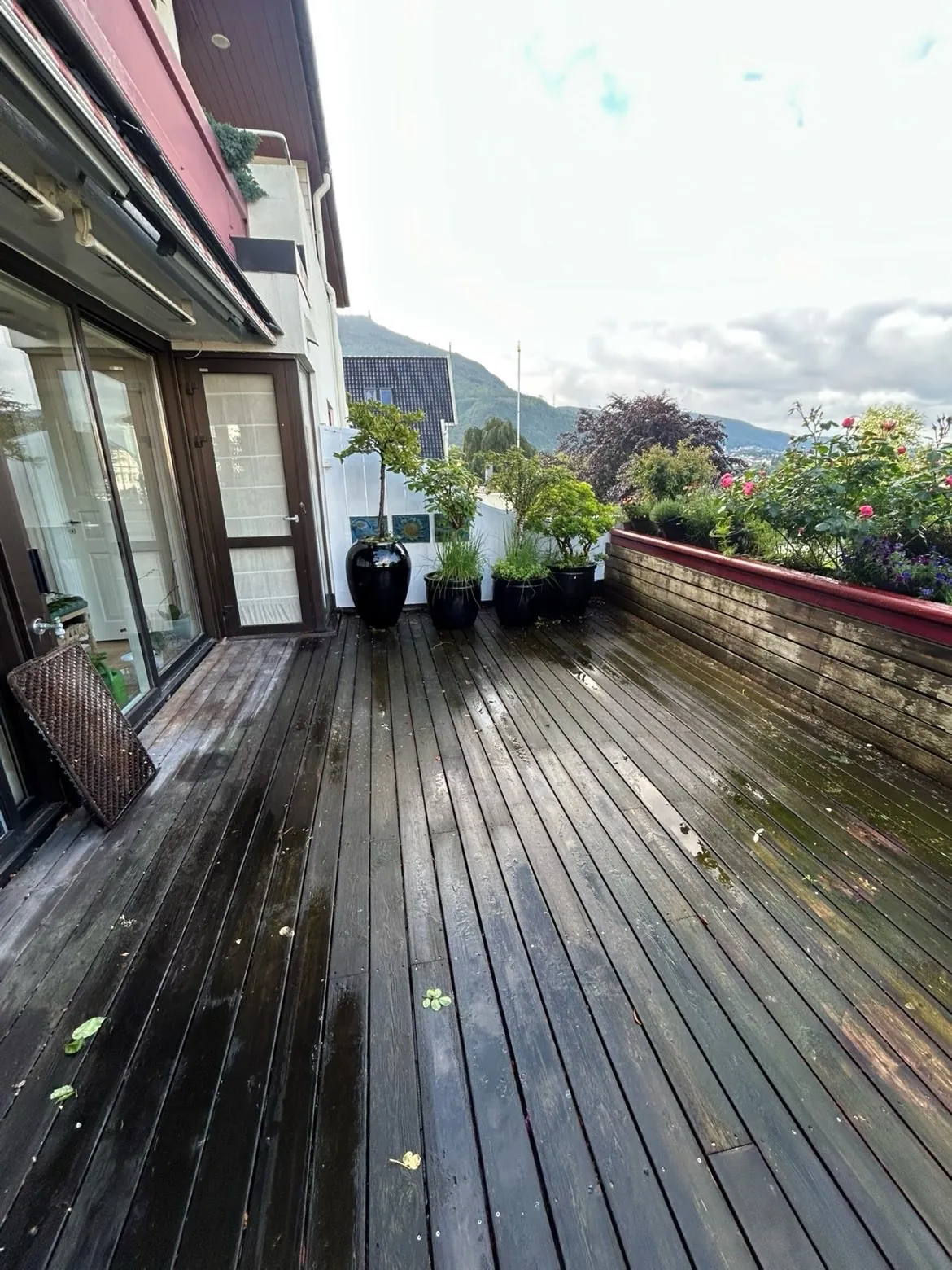 Gammelt terrassedekke