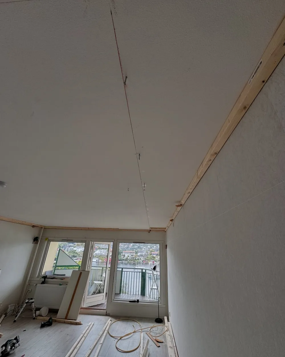 Stuen under arbeid