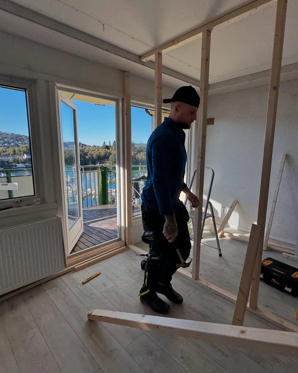 Ny vegg i reisverk